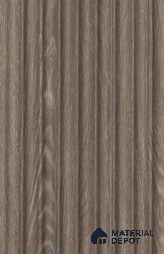 Smoky Walnut Wooden Louver PN 02719 D 8 ft x 4.7 inch Charcoal Panel - 12 mm | Suitable for Feature Wall, TV Unit & Living Room | Width is Subjected to 5% Variation