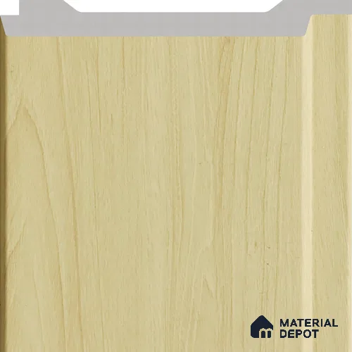 Oak Beige Wooden Louver PN 02735 I 9.5 ft x 4.8 inch Charcoal Panel - 12 mm | Suitable for Feature Wall, TV Unit & Living Room | Width is Subjected to 5% Variation