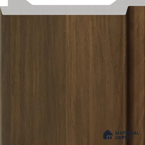 Dark Walnut Wooden Louver PN 02735 D 8 ft x 4.8 inch Charcoal Panel - 12 mm | Suitable for Feature Wall, TV Unit & Living Room | Width is Subjected to 5% Variation