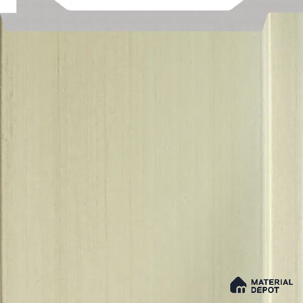 Soft Cream Wooden Louver PN 02735 M 9.5 ft x 4.8 inch Charcoal Panel - 12 mm | Suitable for Feature Wall, TV Unit & Living Room | Width is Subjected to 5% Variation