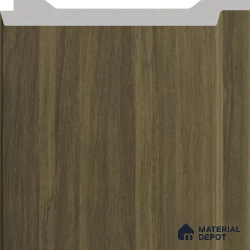 Dark Olive Wooden Louver PN 02735 G 8 ft x 4.8 inch Charcoal Panel - 12 mm | Suitable for Feature Wall, TV Unit & Living Room | Width is Subjected to 5% Variation