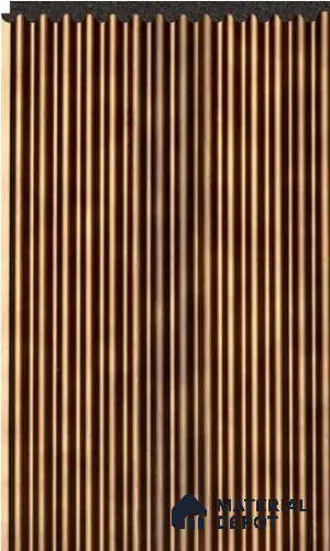 Rich Mahogany Wooden Louver PN 02710 8 ft x 4.4 inch Charcoal Panel - 8 mm | Suitable for Feature Wall, TV Unit & Living Room | Width is Subjected to 5% Variation