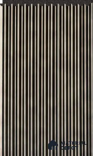 Charcoal Black Plain Colour Louver PN 02710 B 8 ft x 4.4 inch Charcoal Panel - 8 mm | Suitable for Feature Wall, TV Unit & Living Room | Width is Subjected to 5% Variation