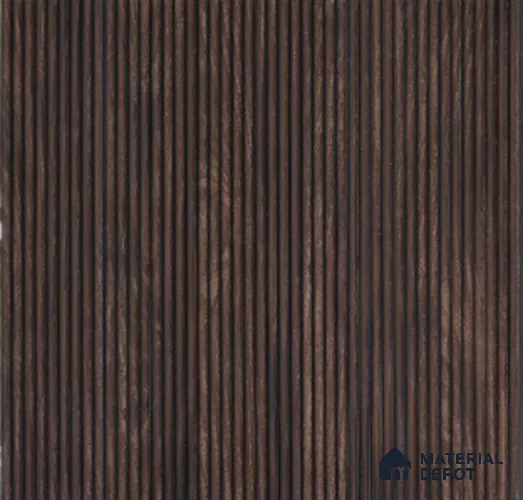 Espresso Wood Wooden Louver PN 02726 H 9.5 ft x 12 inch Charcoal Panel - 6 mm | Suitable for Feature Wall, TV Unit & Living Room | Width is Subjected to 5% Variation