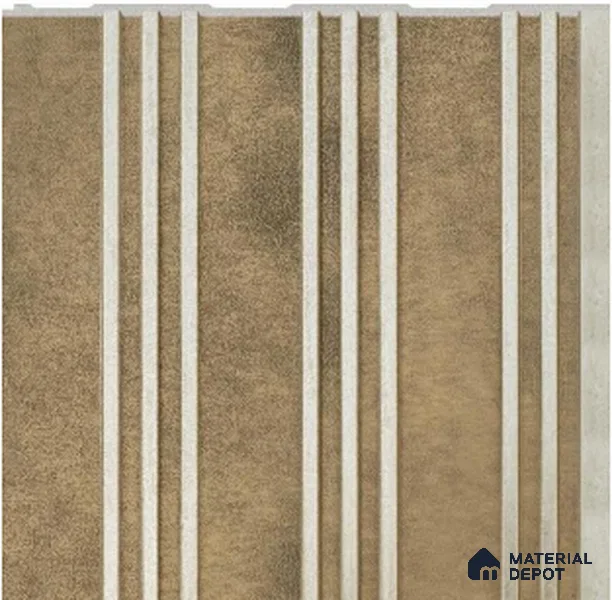 Warm Bronze Patterned Louver PN 02721 H 9.5 ft x 12 inch Charcoal Panel - 7 mm | Suitable for Feature Wall, TV Unit & Living Room | Width is Subjected to 5% Variation