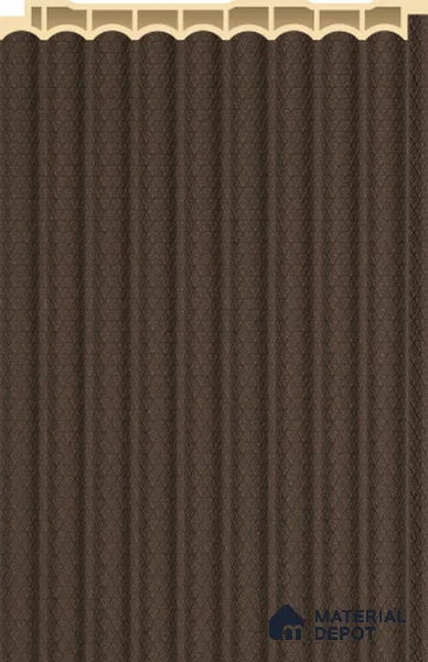 Chocolate Brown Plain Colour Louver PN 02573 H 9.5 ft x 5 inch WPC Panel - 12 mm | Suitable for Feature Wall, TV Unit & Living Room | Width is Subjected to 5% Variation