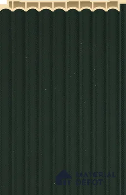 Forest Green Plain Colour Louver PN 02573 L 9.5 ft x 5 inch WPC Panel - 12 mm | Suitable for Feature Wall, TV Unit & Living Room | Width is Subjected to 5% Variation