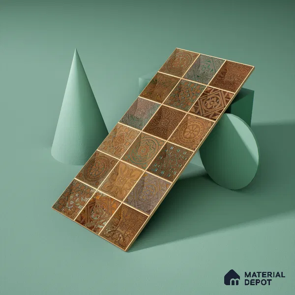 Mosaic Wall Tile TL 06502   24 inch x 12 inch Ceramic Sugar Finish - 8 mm | Suitable for Accent / Feature Walls & Bathroom Wall (Sample)