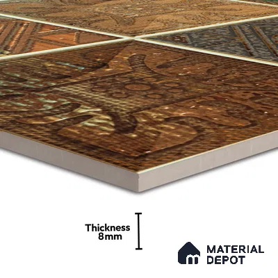 Mosaic Wall Tile TL 06502   24 inch x 12 inch Ceramic Sugar Finish - 8 mm | Suitable for Accent / Feature Walls & Bathroom Wall (Sample)