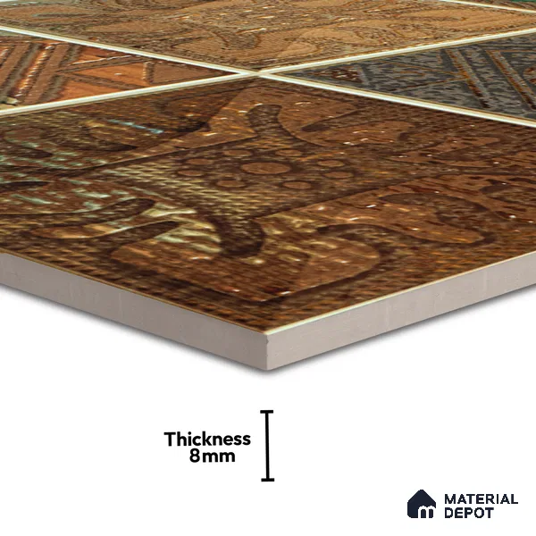 Mosaic Wall Tile TL 06502   24 inch x 12 inch Ceramic Sugar Finish - 8 mm | Suitable for Accent / Feature Walls & Bathroom Wall (Sample)