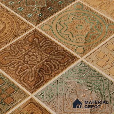 Mosaic Wall Tile TL 06502   24 inch x 12 inch Ceramic Sugar Finish - 8 mm | Suitable for Accent / Feature Walls & Bathroom Wall (Sample)
