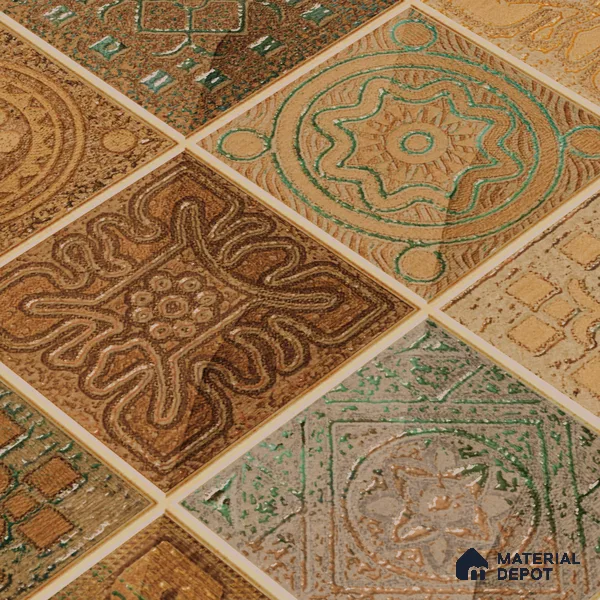Mosaic Wall Tile TL 06502   24 inch x 12 inch Ceramic Sugar Finish - 8 mm | Suitable for Accent / Feature Walls & Bathroom Wall (Sample)