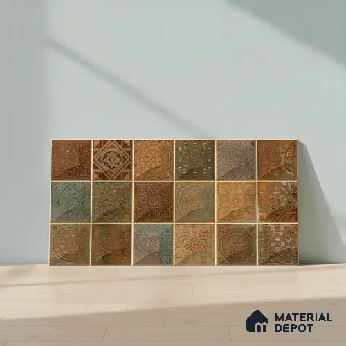 Mosaic Wall Tile TL 06502   24 inch x 12 inch Ceramic Sugar Finish - 8 mm | Suitable for Accent / Feature Walls & Bathroom Wall