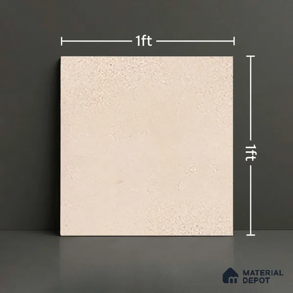 Plain Floor Tile TL 06502 C   12 inch x 12 inch Ceramic Matte Finish - 8 mm | Suitable for Bathroom