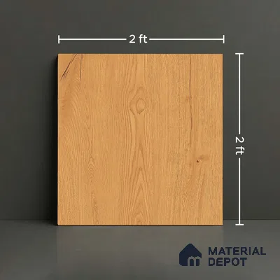 Patterned Floor & Wall Tile TL 06609 C  2 ft x 2 ft Brown Vitrified Matte Finish Tile - 9 mm | Ideal for Living Room, Bedroom, Bathroom, Kitchen | Please Expect a Slight Variation of Pattern