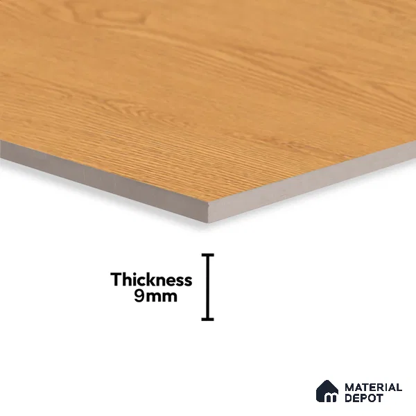 Patterned Floor & Wall Tile TL 06609 C  2 ft x 2 ft Brown Vitrified Matte Finish Tile - 9 mm | Ideal for Living Room, Bedroom, Bathroom, Kitchen | Please Expect a Slight Variation of Pattern