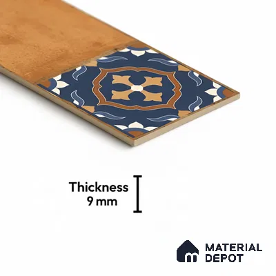 Stone Look Floor Tile TL 06571 Hannah Naranza 35 Inch x 6 Inch Vitrified Matte Finish - 9 mm | Suitable for Living Room, Kitchen & Bedroom (Sample)