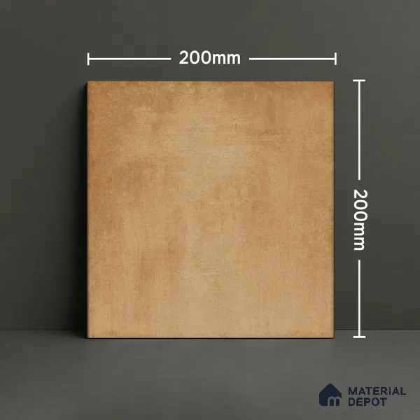 Subway Wall & Floor Tile TL 06433 B Coastal Malta Jaisalmer Base 8 x 8 inch Ceramic Matte Finish - 10 mm | 15 Random Design | Suitable for Accent / Feature Walls, Bathroom, Kitchen Wall & Backsplashes (Sample)