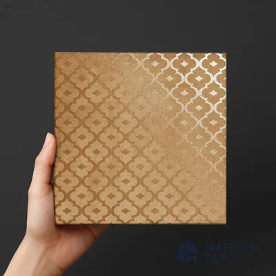 Subway Wall Tile TL 06433 Coastal Malta Jaisalmer 8 x 8 inch Ceramic Matte Finish - 10 mm | 15 Random Design | Suitable for Accent / Feature Walls, Bathroom, Kitchen Wall & Backsplashes (Sample)