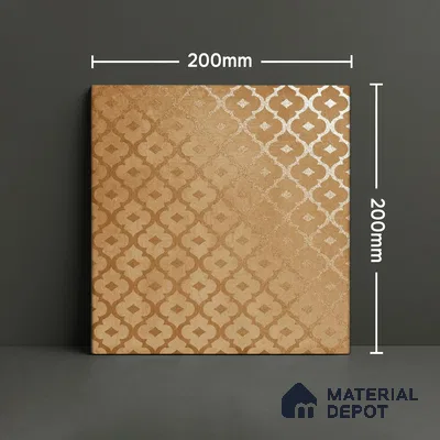 Subway Wall Tile TL 06433 Coastal Malta Jaisalmer 8 x 8 inch Ceramic Matte Finish - 10 mm | 15 Random Design | Suitable for Accent / Feature Walls, Bathroom, Kitchen Wall & Backsplashes (Sample)
