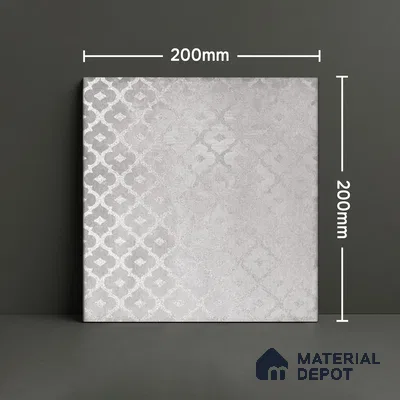 Subway Wall Tile TL 06433 C Coastal Malta Bianco 8 x 8 inch Ceramic Matte Finish - 10 mm | 15 Random Design | Suitable for Accent / Feature Walls, Bathroom, Kitchen Wall & Backsplashes (Sample)