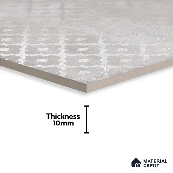Subway Wall Tile TL 06433 C Coastal Malta Bianco 8 x 8 inch Ceramic Matte Finish - 10 mm | 15 Random Design | Suitable for Accent / Feature Walls, Bathroom, Kitchen Wall & Backsplashes (Sample)