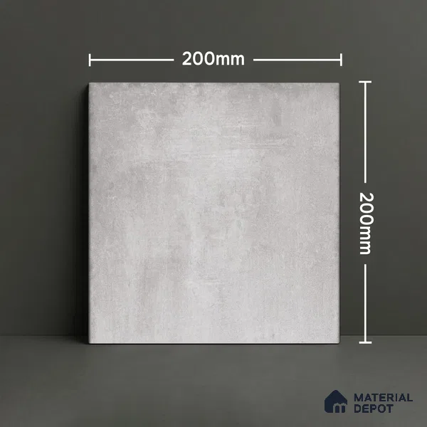 Subway Wall & Floor Tile TL 06433 D Coastal Malta Bianco Base 8 x 8 inch Ceramic Matte Finish - 10 mm | 15 Random Design | Suitable for Accent / Feature Walls, Bathroom, Kitchen Wall & Backsplashes (Sample)