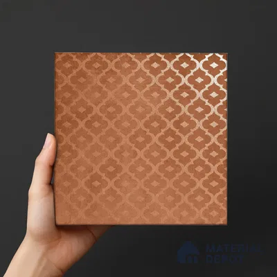 Subway Wall Tile TL 06433 E Coastal Malta Terra 8 x 8 inch Ceramic Matte Finish - 10 mm | 15 Random Design | Suitable for Accent / Feature Walls, Bathroom, Kitchen Wall & Backsplashes (Sample)