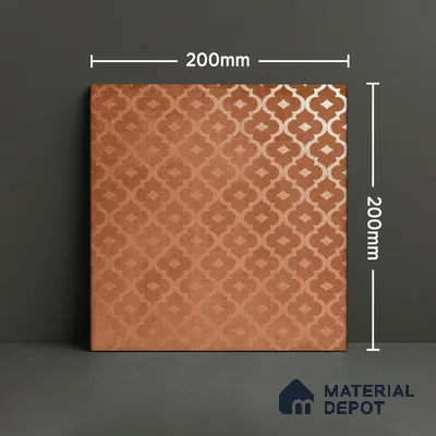 Subway Wall Tile TL 06433 E Coastal Malta Terra 8 x 8 inch Ceramic Matte Finish - 10 mm | 15 Random Design | Suitable for Accent / Feature Walls, Bathroom, Kitchen Wall & Backsplashes (Sample)