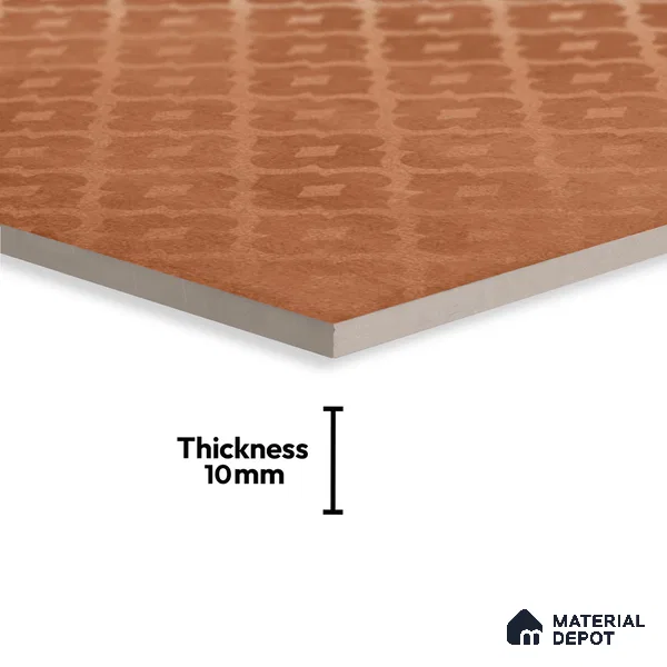 Subway Wall Tile TL 06433 E Coastal Malta Terra 8 x 8 inch Ceramic Matte Finish - 10 mm | 15 Random Design | Suitable for Accent / Feature Walls, Bathroom, Kitchen Wall & Backsplashes (Sample)