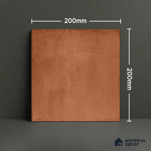 Subway Wall & Floor Tile TL 06433 F Coastal Malta Terra Base 8 x 8 inch Ceramic Matte Finish - 10 mm | 15 Random Design | Suitable for Accent / Feature Walls, Bathroom, Kitchen Wall & Backsplashes (Sample)