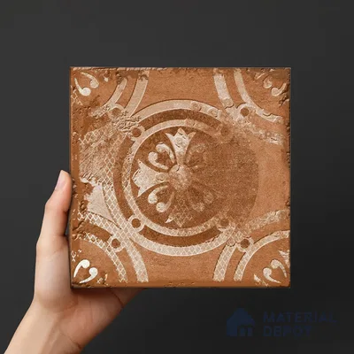 Subway Wall Tile TL 06436 Coastal Forli Bronze 8 x 8 inch Ceramic Matte Finish - 10 mm | 18 Random Design | Suitable for Accent / Feature Walls, Bathroom, Kitchen Wall & Backsplashes (Sample)