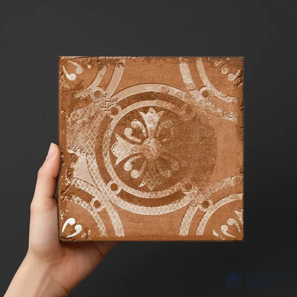 Subway Wall Tile TL 06436 Coastal Forli Bronze 8 x 8 inch Ceramic Matte Finish - 10 mm | 18 Random Design | Suitable for Accent / Feature Walls, Bathroom, Kitchen Wall & Backsplashes (Sample)