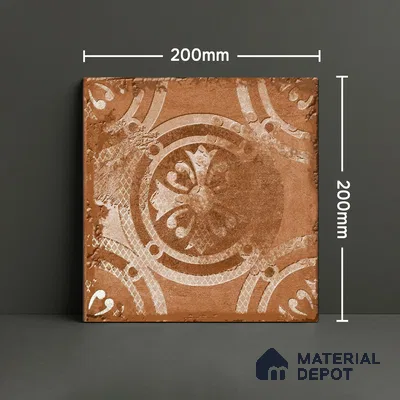 Subway Wall Tile TL 06436 Coastal Forli Bronze 8 x 8 inch Ceramic Matte Finish - 10 mm | 18 Random Design | Suitable for Accent / Feature Walls, Bathroom, Kitchen Wall & Backsplashes (Sample)