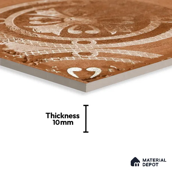 Subway Wall Tile TL 06436 Coastal Forli Bronze 8 x 8 inch Ceramic Matte Finish - 10 mm | 18 Random Design | Suitable for Accent / Feature Walls, Bathroom, Kitchen Wall & Backsplashes (Sample)