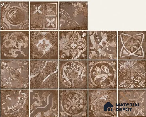 Subway Wall Tile TL 06436 C Coastal Forli Desert 8 x 8 inch Ceramic Matte Finish - 10 mm | 18 Random Design | Suitable for Accent / Feature Walls, Bathroom, Kitchen Wall & Backsplashes (Sample)