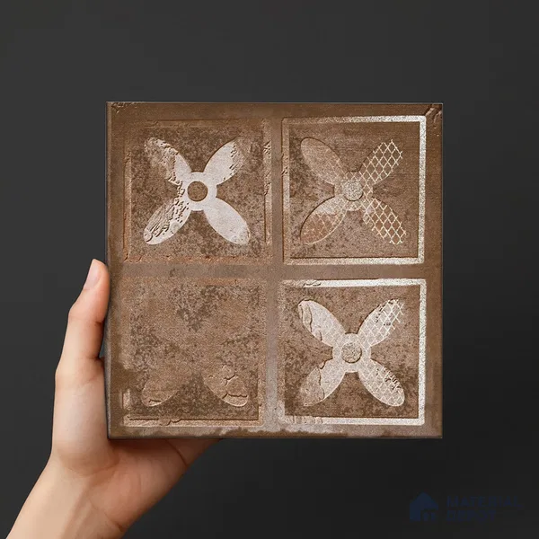 Subway Wall Tile TL 06436 C Coastal Forli Desert 8 x 8 inch Ceramic Matte Finish - 10 mm | 18 Random Design | Suitable for Accent / Feature Walls, Bathroom, Kitchen Wall & Backsplashes (Sample)