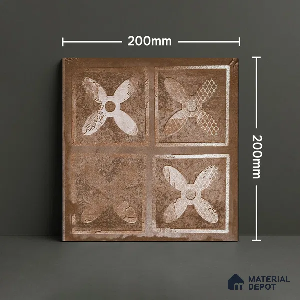 Subway Wall Tile TL 06436 C Coastal Forli Desert 8 x 8 inch Ceramic Matte Finish - 10 mm | 18 Random Design | Suitable for Accent / Feature Walls, Bathroom, Kitchen Wall & Backsplashes (Sample)