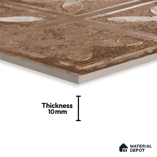 Subway Wall Tile TL 06436 C Coastal Forli Desert 8 x 8 inch Ceramic Matte Finish - 10 mm | 18 Random Design | Suitable for Accent / Feature Walls, Bathroom, Kitchen Wall & Backsplashes (Sample)