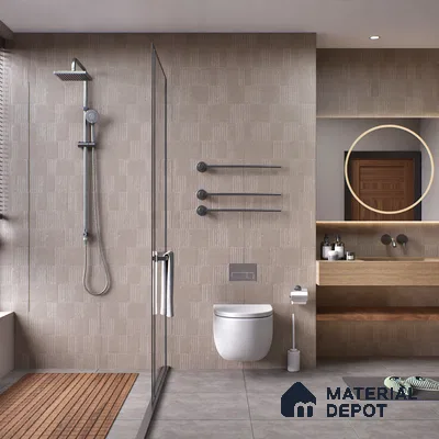 Highlighter Wall Tile TL 08031 J Saga Nut Barcode 4 ft x 2 ft Vitrified Matte Finish - 9 mm | Suitable For Bathroom, Accent/Feature Wall, Dining Area