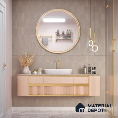 Highlighter Wall Tile TL 08031 J Saga Nut Barcode 4 ft x 2 ft Vitrified Matte Finish - 9 mm | Suitable For Bathroom, Accent/Feature Wall, Dining Area