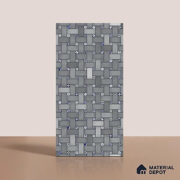 Patterned Look Floor & Wall Tile TL 09726 B 4 ft x 2 ft Vitrified Matte Finish - 9 mm