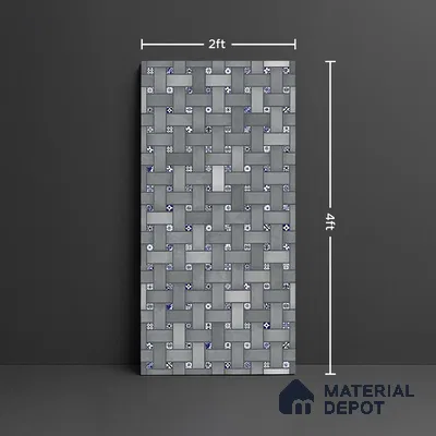Patterned Look Floor & Wall Tile TL 09726 B  4 ft x 2 ft Vitrified Matte Finish - 9 mm
