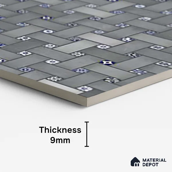 Patterned Look Floor & Wall Tile TL 09726 B 4 ft x 2 ft Vitrified Matte Finish - 9 mm