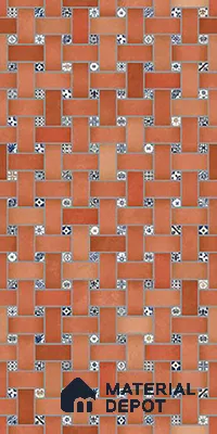 Patterned Look Floor & Wall Tile TL 09726  4 ft x 2 ft Vitrified Matte Finish - 9 mm