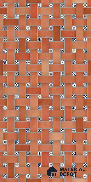 Patterned Look Floor & Wall Tile TL 09726 4 ft x 2 ft Vitrified Matte Finish - 9 mm
