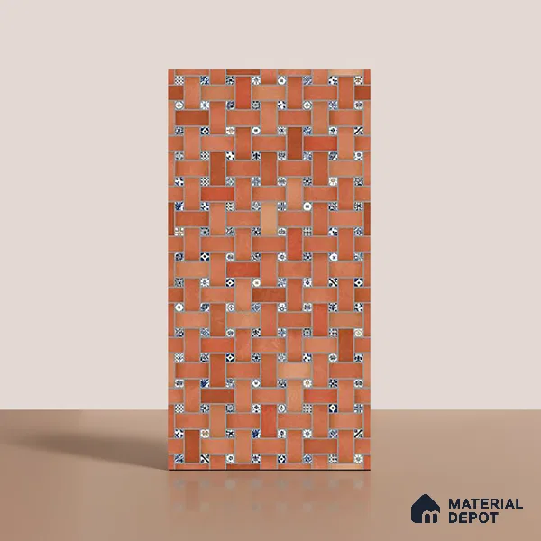 Patterned Look Floor & Wall Tile TL 09726 4 ft x 2 ft Vitrified Matte Finish - 9 mm