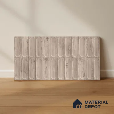 Highlighter Wall Tile TL 06542 Supreme Wood Natural 2 ft x 1 ft Ceramic Matte Finish - 8 mm | Suitable for Living Room, Kitchen & Bathroom (Sample)