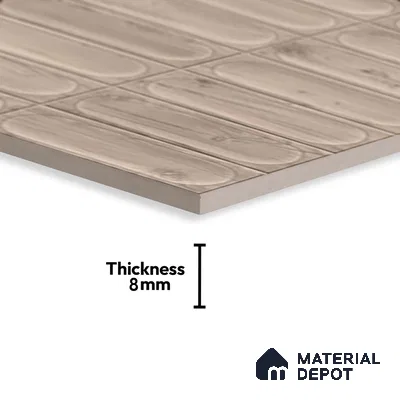 Highlighter Wall Tile TL 06542 Supreme Wood Natural 2 ft x 1 ft Ceramic Matte Finish - 8 mm | Suitable for Living Room, Kitchen & Bathroom (Sample)