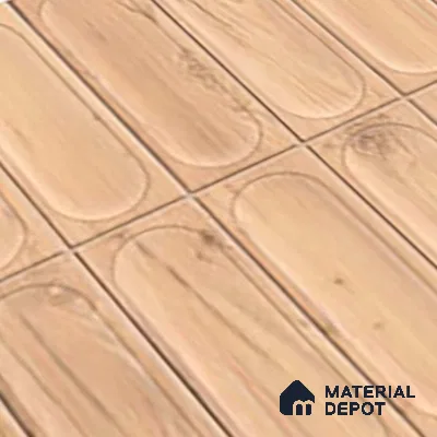Faux Subway Wall Tile TL 06542 C Supreme Wood Oak 2 ft x 1 ft Ceramic Matte Finish - 8 mm | Suitable For Kitchen Backsplash, Bathroom & Basin Accent